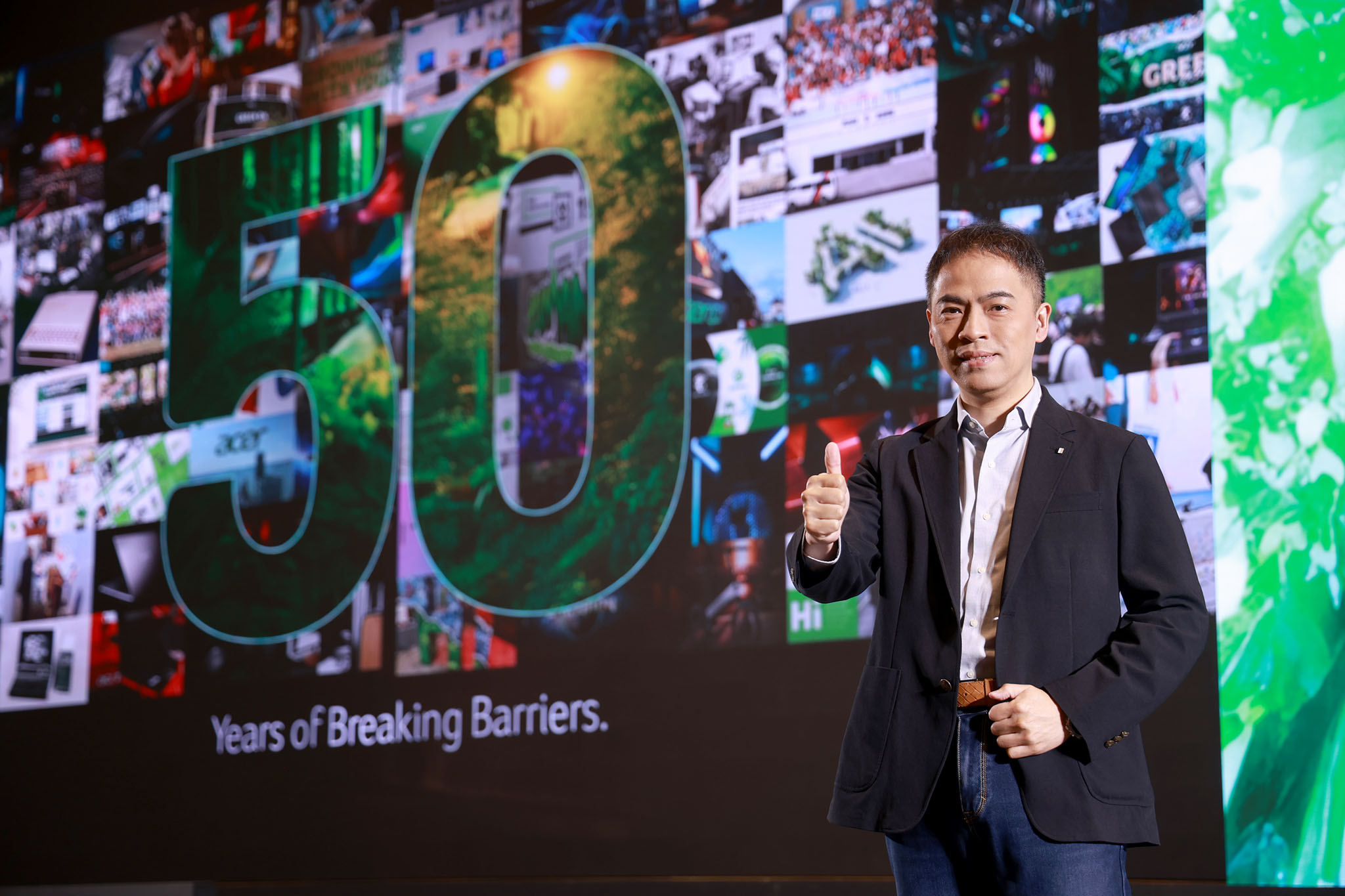  Acer ครบรอบ 50 ปี ประกาศ “The Next Breaking Barriers” รุกสู่แบรนด์เทคโนโลยีดิจิทัลไลฟ์สไตล์