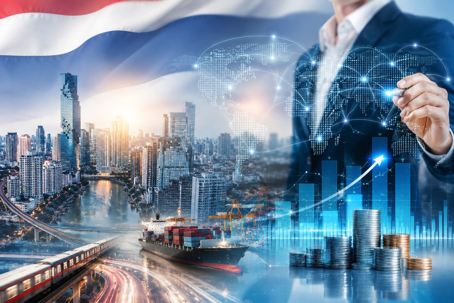 เศรษฐกิจไทยไตรมาส 1/2569 โต 2.8% แต่ ธปท.คาดทั้งปีโต 1.5% จับตาความเสี่ยงราคาพลังงาน เงินเฟ้อโลก ท่องเที่ยว และเศรษฐกิจโลกชะลอตัว