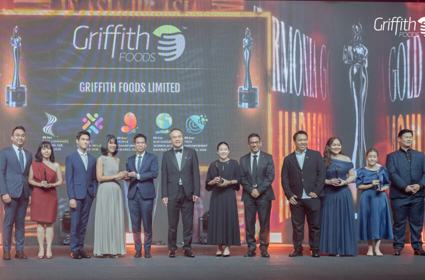  กริฟฟิทท์ ฟู้ดส์ คว้า 5 รางวัลจาก HR Asia Awards 2026 รับรางวัลบริษัท ที่น่าทำงานที่สุดในเอเชีย 6 ปีซ้อน พร้อมเกียรติยศระดับทอง